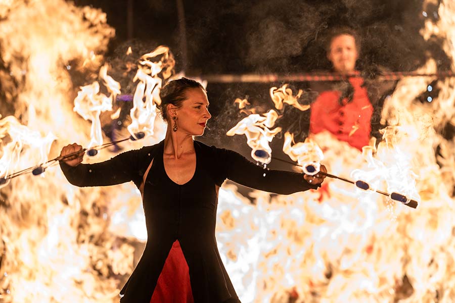 EffiCon Jubiläum Feuershow