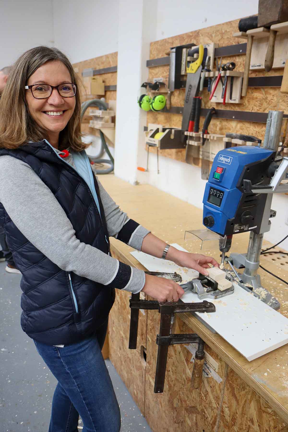 Angela beim Teamevent