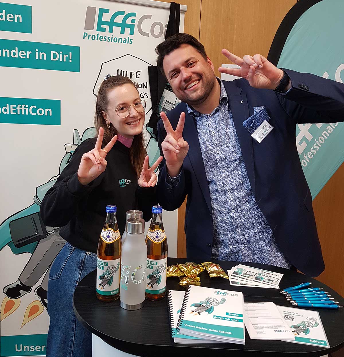 Lisa und Markus auf dem IT-Karrieretreff