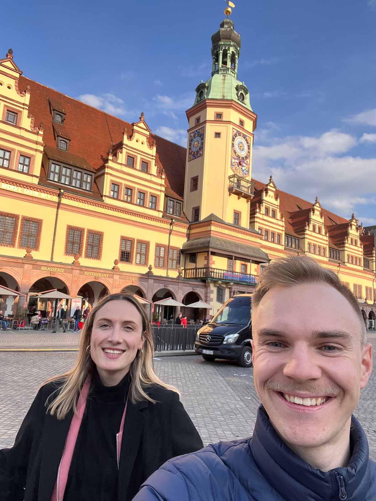 Rieke und Max in Leipzig